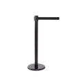 Amko 6 ft.6 in. Retractable Belt Stanchion, Black JCB-G02